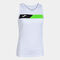 CAMISETA JOMA COURT BLANCO/VERDE FLUOR/NEGRO