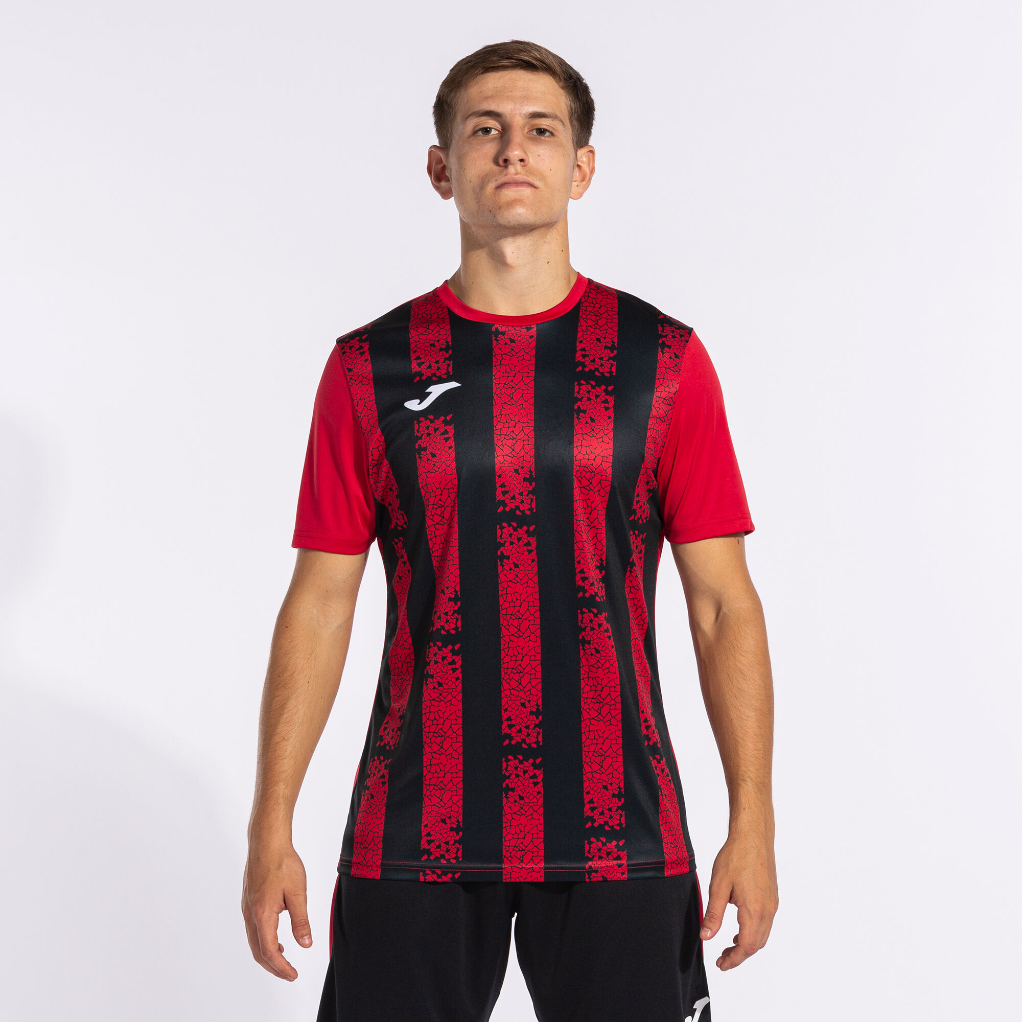Maillot de foot shop rouge et noir