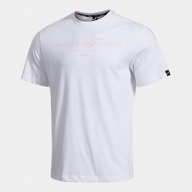 Tricou cu m&acirc;necă scurtă bărbaȚi Mimetic alb