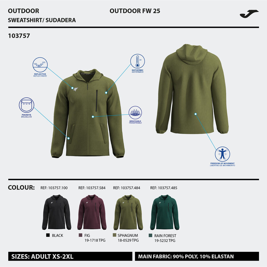 CHAQUETA CON CAPUCHA MYSTIC