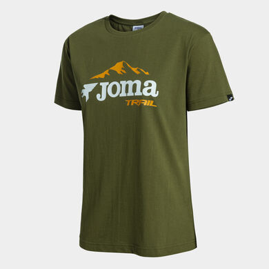 Camiseta manga corta mujer Oficial Joma Trail Team caqui