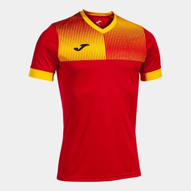 Maglia a manica corta uomo Eco Supernova rosso giallo