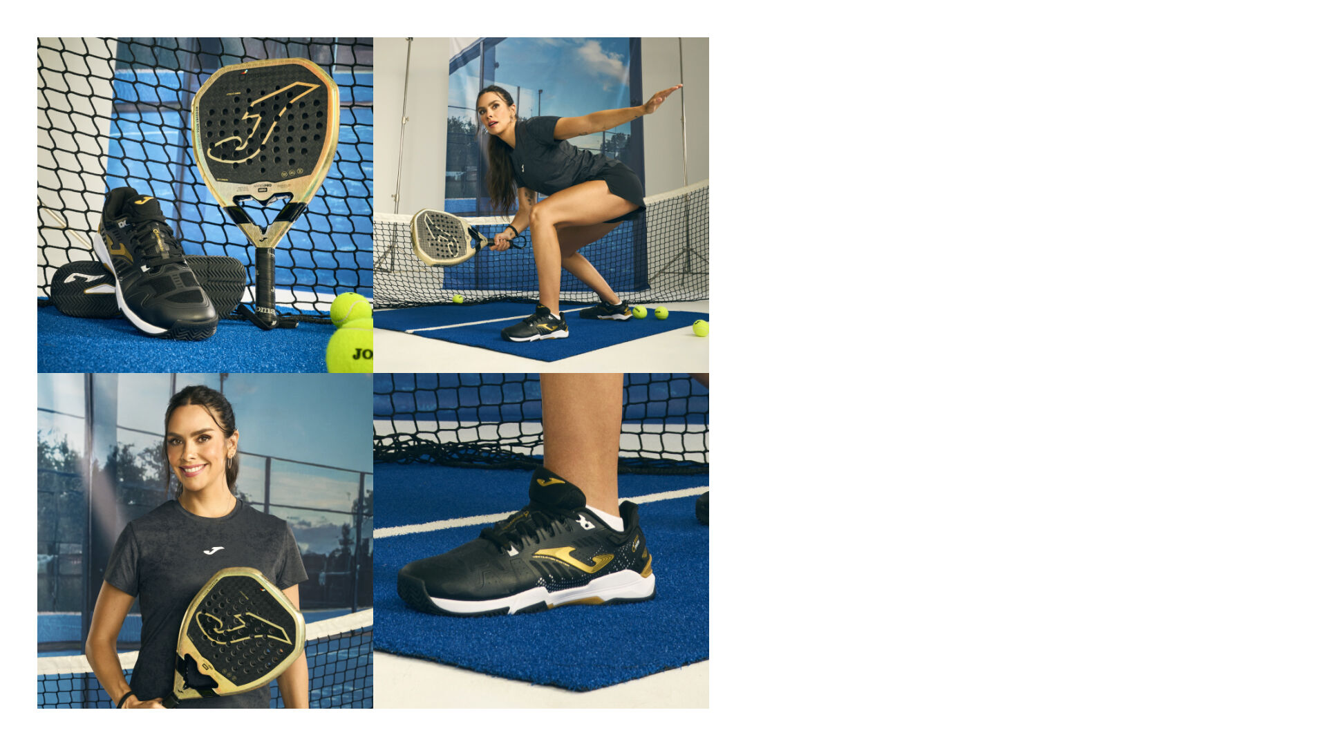 Cristina Pedroche con sus barefoot Joma para jugar al pádel