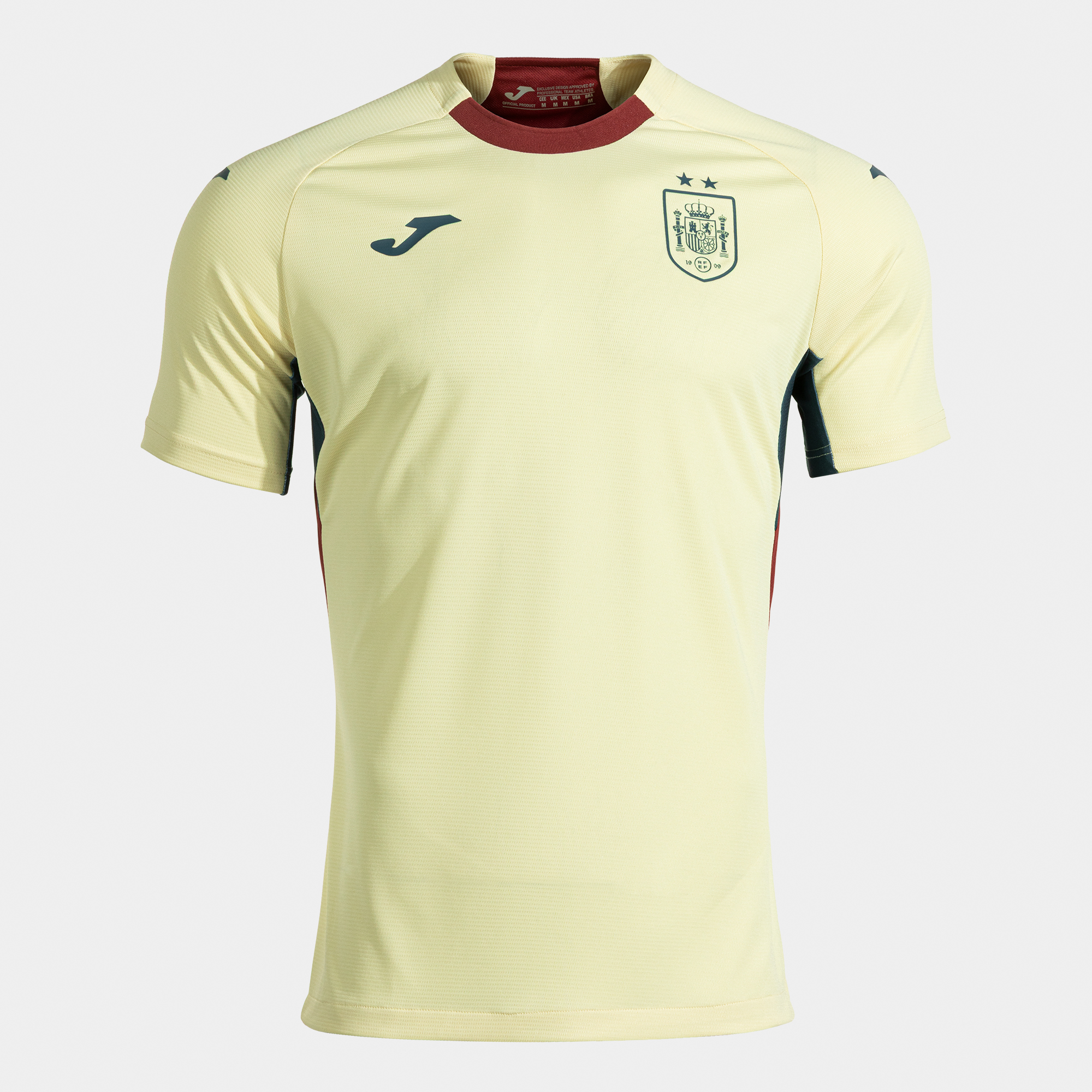Joma サッカーフットサルユニフォームシャツ イエロー10枚 グレー1枚 Shirt short sleeve away kit Spanish Futsal Selection | JOMA®